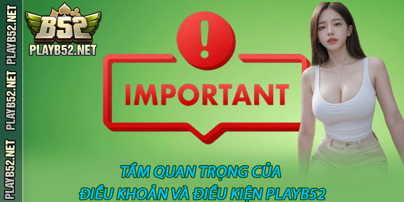 Tầm quan trọng của điều khoản và điều kiện PlayB52