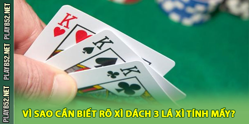 Vì Sao Cần Biết Rõ Xì Dách 3 Lá Xì Tính Mấy?